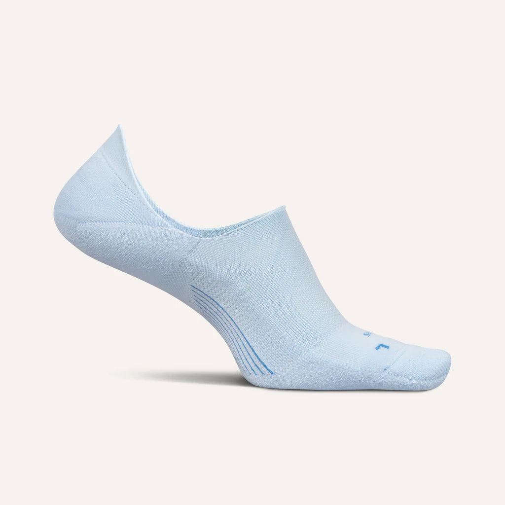 Feetures Men’s Ultra Light Cushion No Show Tab Socks – 3 Pack, Gray, Size M