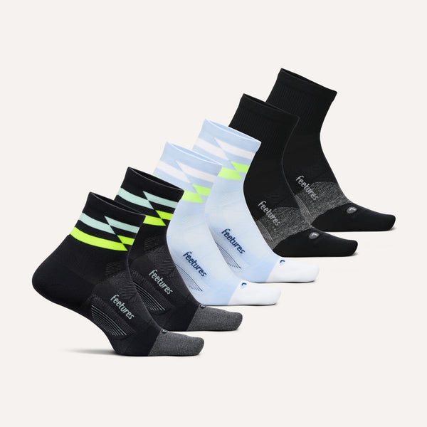 Elite Ultra Light Cushion Quarter - 6 Pack - Night Track Mix