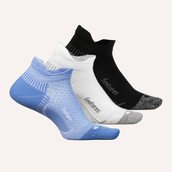 Plantar Fasciitis Relief Sock Light Cushion Tab - 3 Pack - Blue Mist Mix