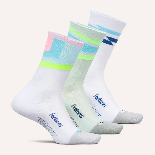 Elite Light Cushion Mini Crew - 3 Pack - Mint Candy Mix