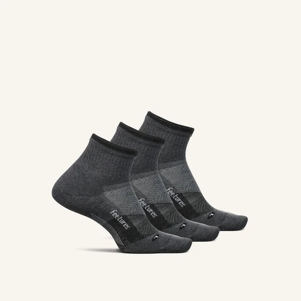 Trail Max Cushion Quarter - 3 Pack - Gray