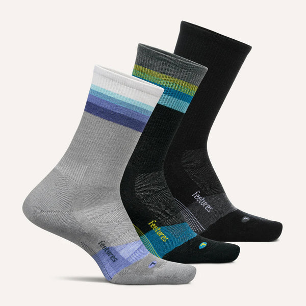 Merino 10 Max Cushion Mini Crew 3 Pack - Luminous Mix