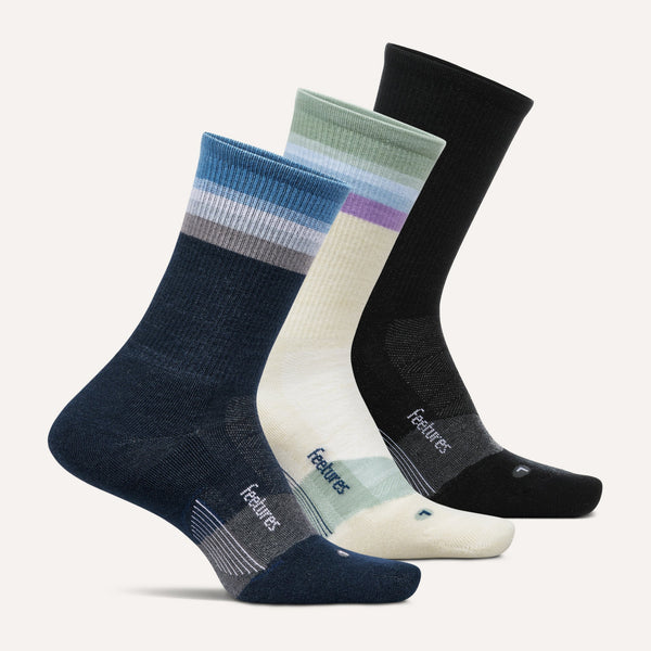 Merino 10 Max Cushion Mini Crew - 3 Pack - Riverstone