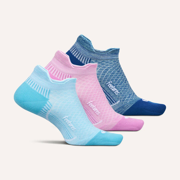 Plantar Fasciitis Relief Sock Light Cushion Tab - 3 Pack - Blue Sapphire Mix