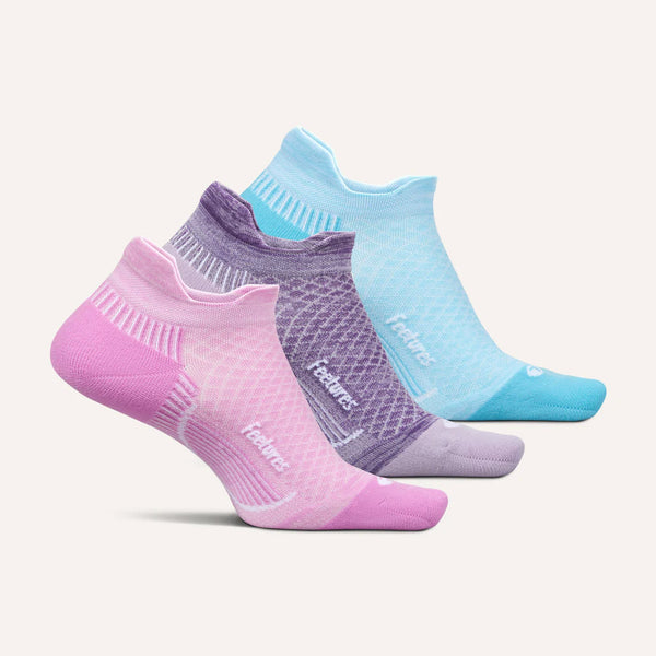 Plantar Fasciitis Relief Sock Light Cushion Tab - 3 Pack - Rose Amethyst Mix