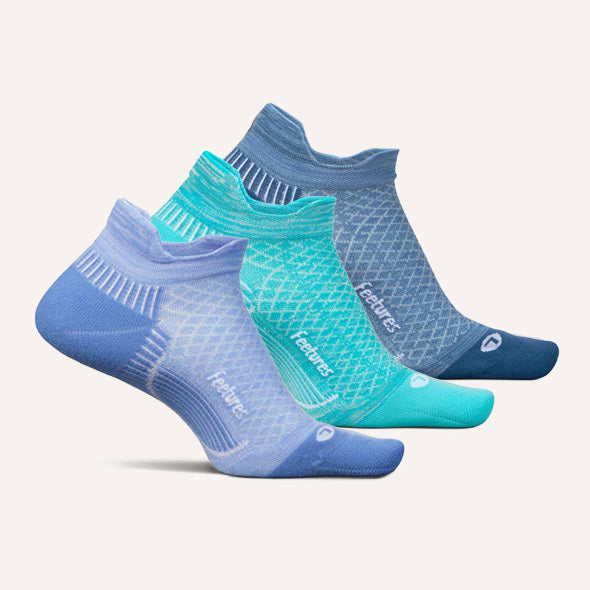 Plantar Fasciitis Relief Sock Light Cushion Tab - 3 Pack - Blue Sky Mix