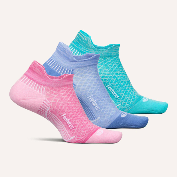 Plantar Fasciitis Relief Sock Light Cushion Tab - 3 Pack - Brilliant Springs Mix