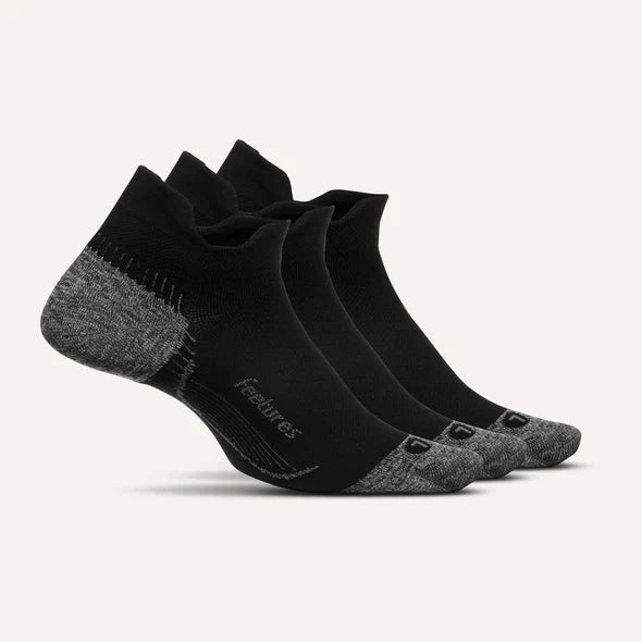 Plantar Fasciitis Relief Sock Light Cushion Tab - 3 Pack - Black