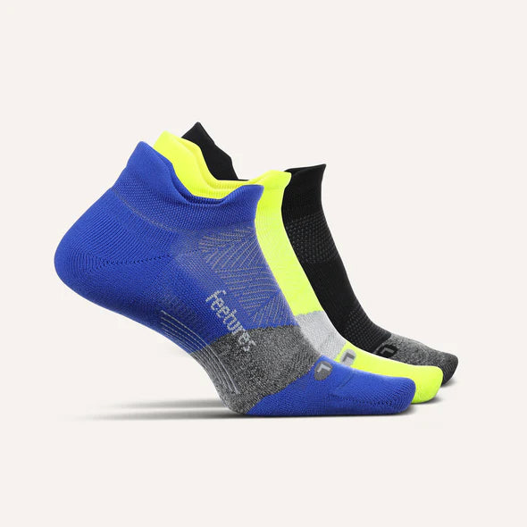 Elite Light Cushion No Show Tab - 3 Pack - Blue Lightning Mix