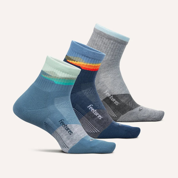 Trail Max Cushion Quarter - 3 Pack - Light Tectonic Mix