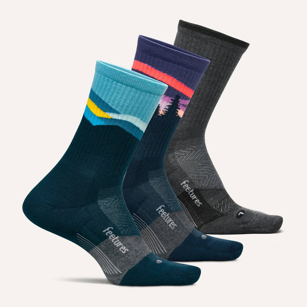 Trail Max Cushion Mini Crew 3 Pack - Aurora Gray Mix