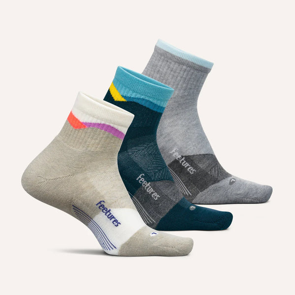 Trail Max Cushion Quarter - 3 Pack - Mountain High Mix