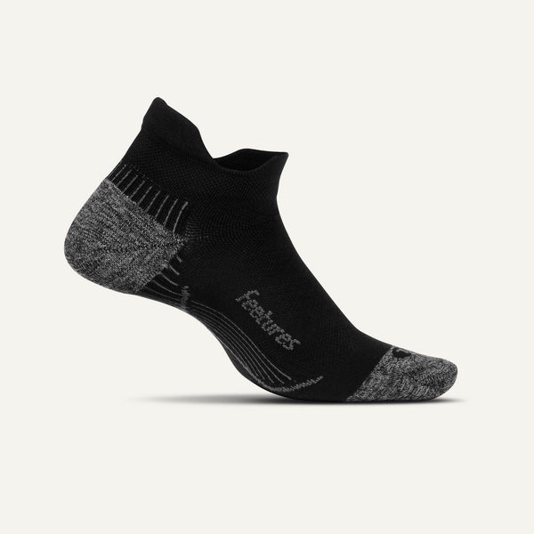 Plantar Fasciitis Relief Sock Ultra Light No Show Tab - Black